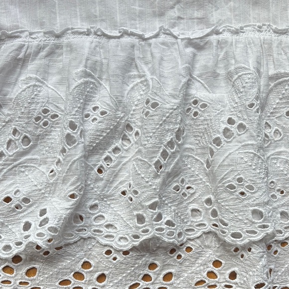 White Lace Trim Women's Top falls creek size 3X - Picture 3 of 5